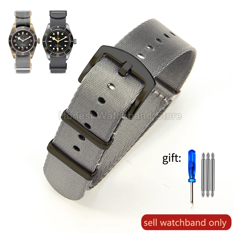 Vibrant Multi-Color Nylon Watch Strap - 20/22mm, Airy & Odor-Resistant