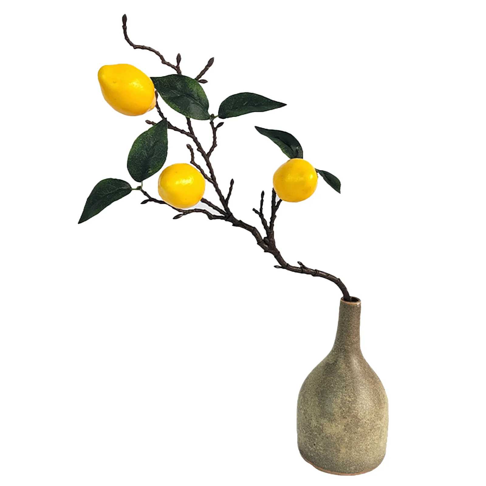 Simulated Lemon Oranges Fruit Branches Kitchen Party Decoration Home Table Centerpiece Fake Faux Lemon Stems Artificial Plant