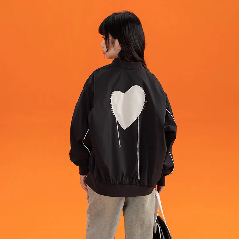 

Girls' outerwear Spring and Autumn 2023 New Big Boys' Charge Coat Children's Jacket Girls' Foreigner Top