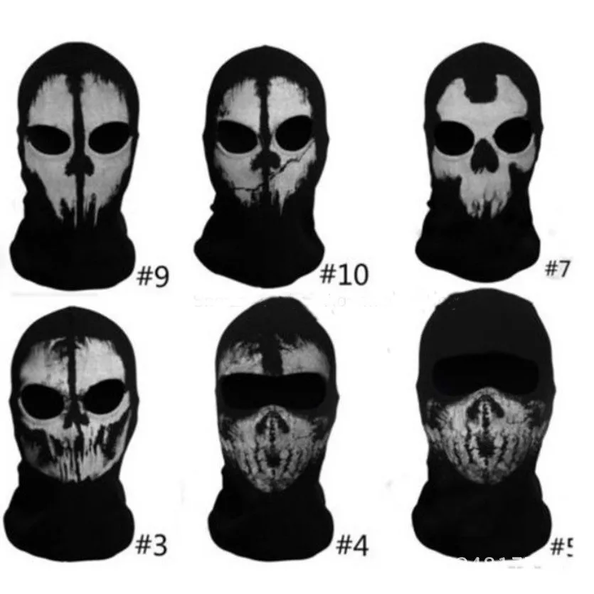 Mask Party Supplies Accs Cosplay Props Sunscreen Prevention Ghost skull Mask eye mask face mask halloween mask party masks masquerade mask 3d printed mask 3d face masks superhero mask lace masquerade mask