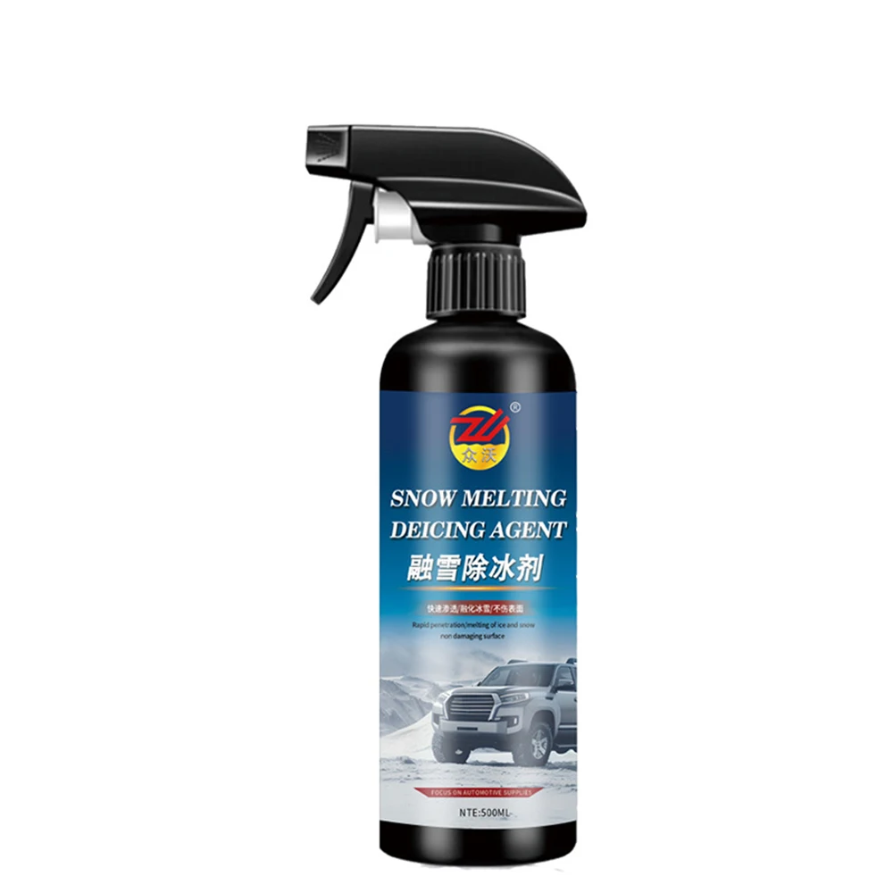 Car De-icing Spray Windshield De-icing And Snow-melting Defrost Spray Trigger Car Glass And Melting 500ML