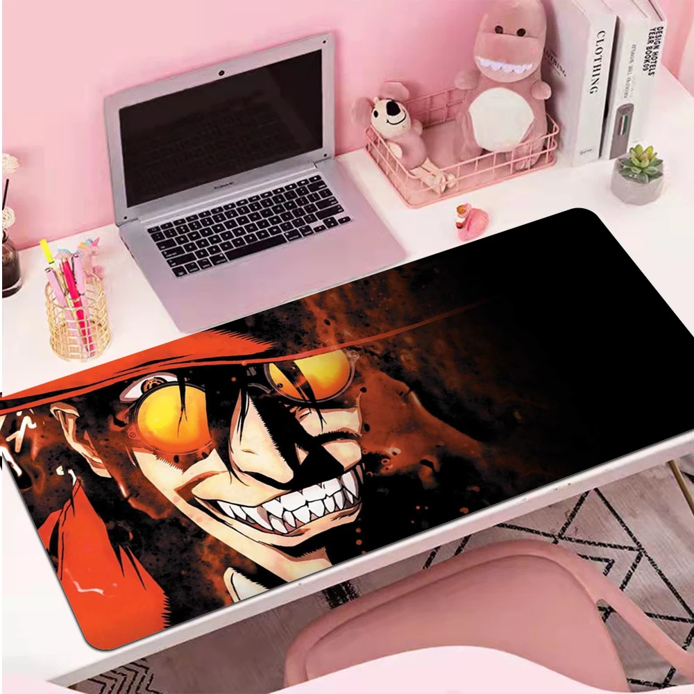 

XXL Hellsing Alucard Large Mousepad Kawaii Gaming Accessories Non-slip Mouse Pad Gamer XL Mausepad Keyboard Mat Tapis De Souris