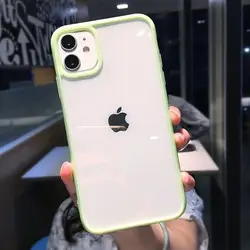 Custodia per telefono trasparente in silicone con paraurti di lusso e protezione avanzata