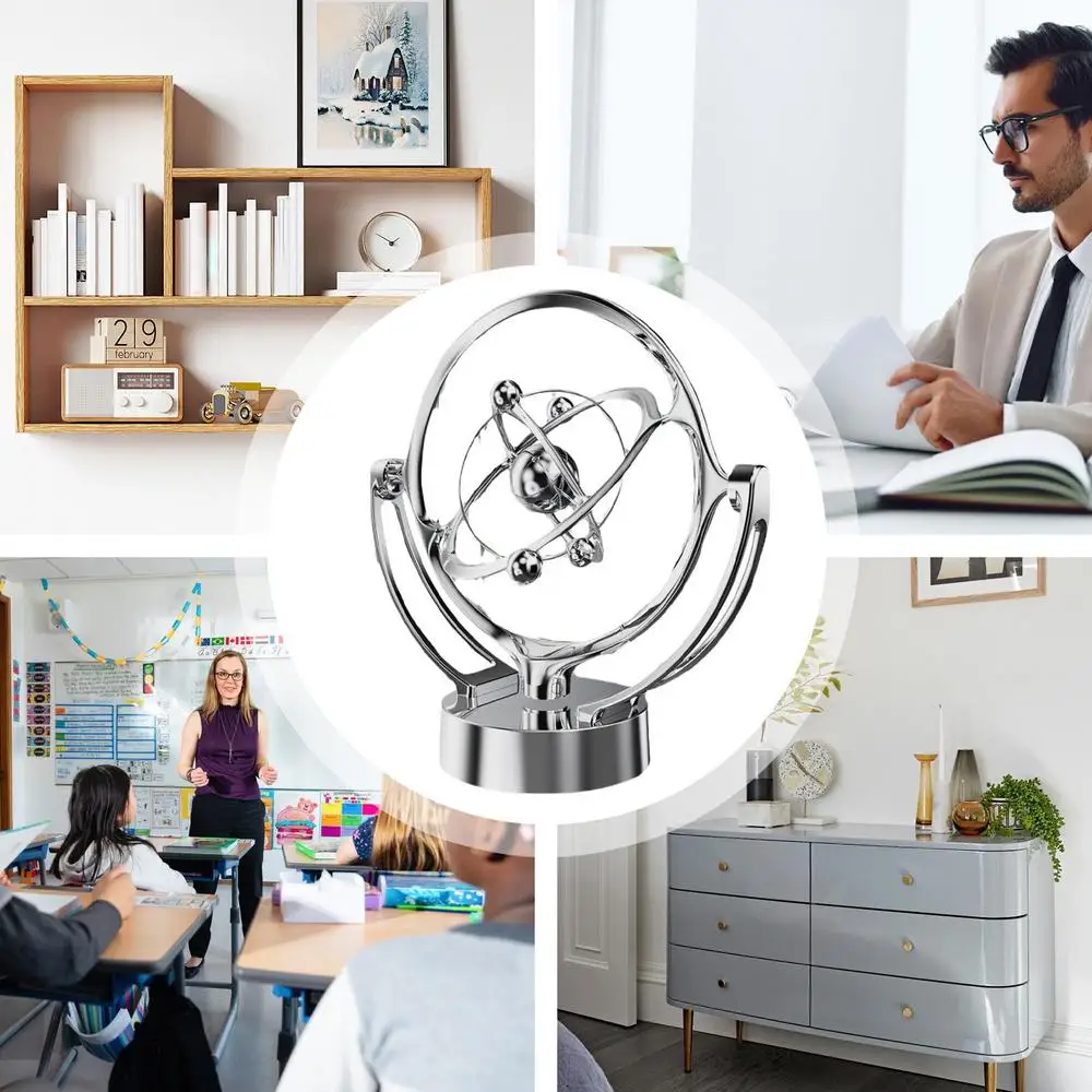 Desktop Model Rotating Magnetic Wobbler Celestial Body Orbit Ornament New Type Of Earth Perpetual Motion Instrument