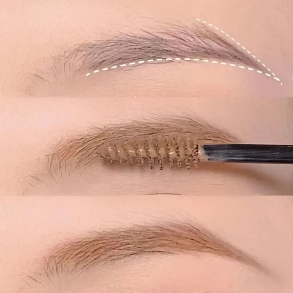 4 Colors Long Lasting Waterproof Eyebrow Mascara Cream Eye Brow Shadow Makeup Beauty Comstic Tools with Brush Dye Eyebrow Gel 3