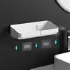 Self Adhesive Bathroom Shelves Wall Mounted Storage Rack Box Bathroom Accessories Toilet Washstand Punch Free Shampoo Holder 1