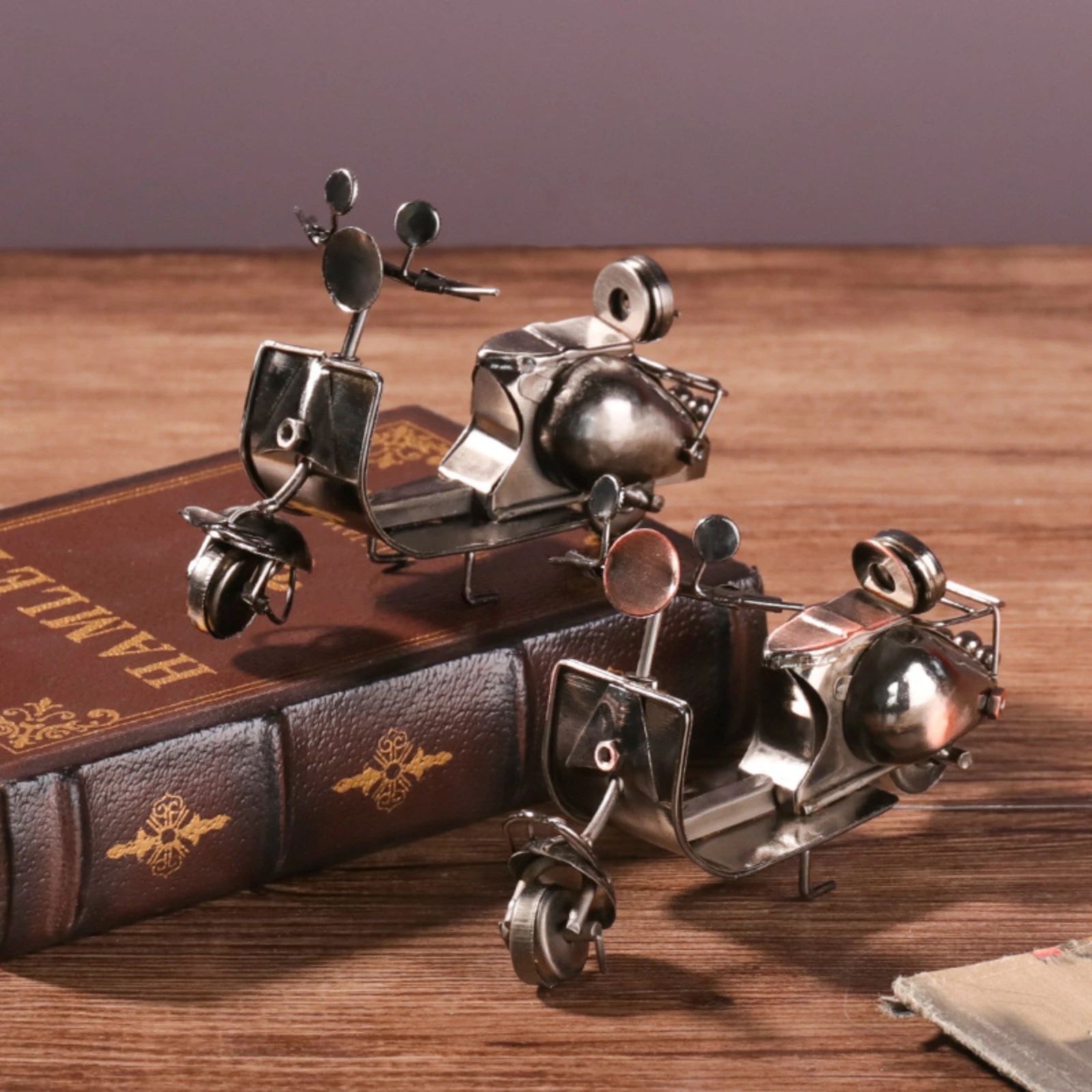 

Роскошное мини-железная декоративная поделка для мотоцикла, креативное домашнее настольное украшение, магазин, украшение для сцены