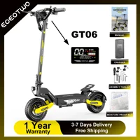 EOEOTWO GT06 Electric Scooter Adults 30MPH,1200W Motor E-Scooter,11'' Off-Road Tire Scooter with Dual Suspension & Side Light
