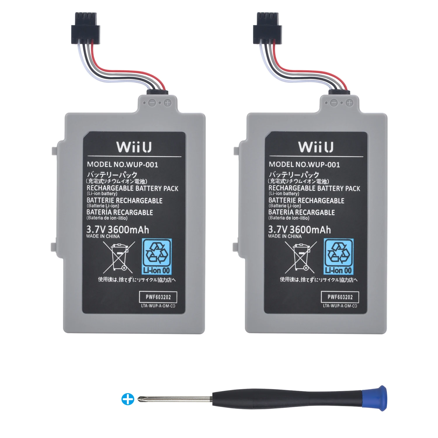 Batteria Di Ricambio Wii U Da 3600Mah Per Controller Wireless Nintendo Wii U Arr-002 Gamepad
