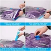 5PCS Vacuum Storage Bags Travel Compression Package Compressed Closet Home Organizer for Pillows Clothes Bedding Foldable Seal 5
