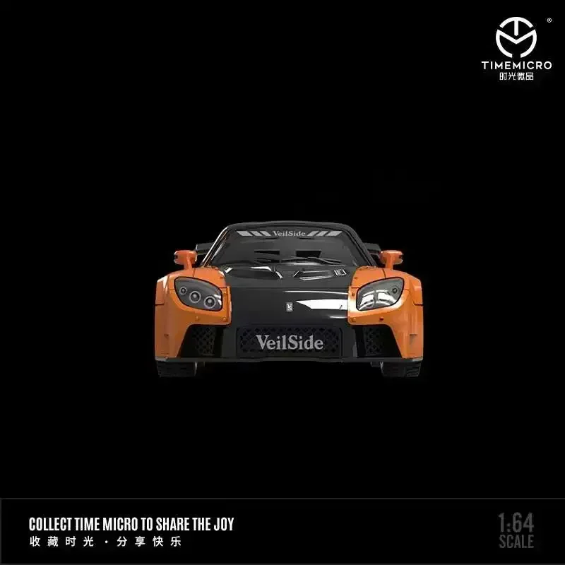 Time Micro 1:64 RX-7 Veilside FNF Orange Die-Cast Car Model