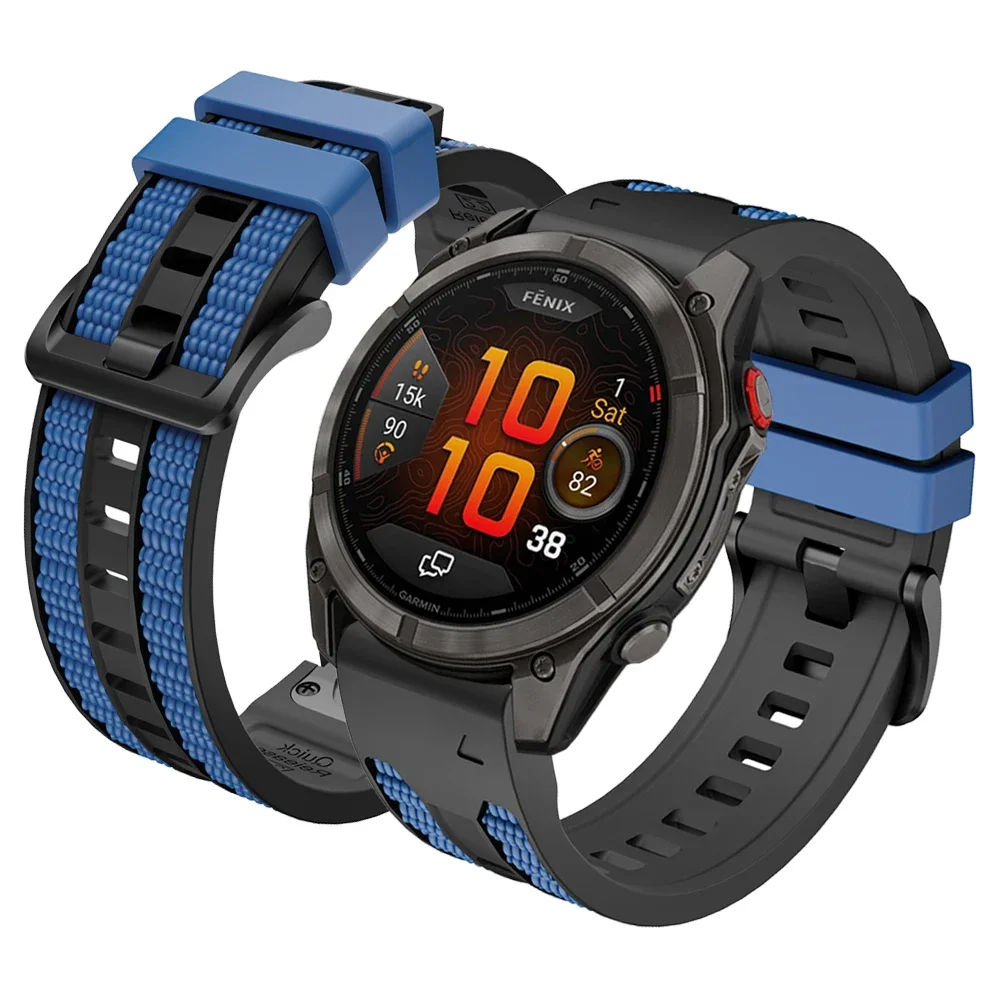 Two-Tone Silicone Quick Fit Strap - 22mm/26mm Bracelet Accessory