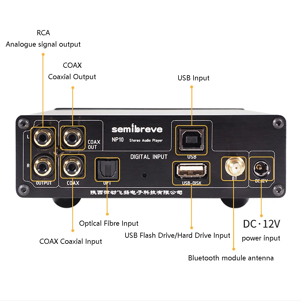 HIFI Audio Decoder 2 Parallel ES9038Q2M DAC QCC3084 Bluetooth 5.4 Audio Player 384KHz DSD256 Lossless Decoding AMANERO Module