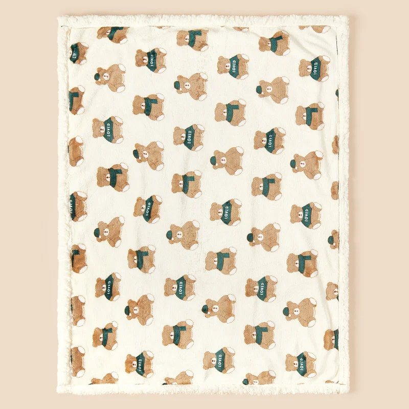 Winter Baby Blanket Fleece Warm Quilt for Newborn Bedding Baby Swaddle Wrap Flannel Lamb Soft Stroller Cover Blanket Manta Bebe