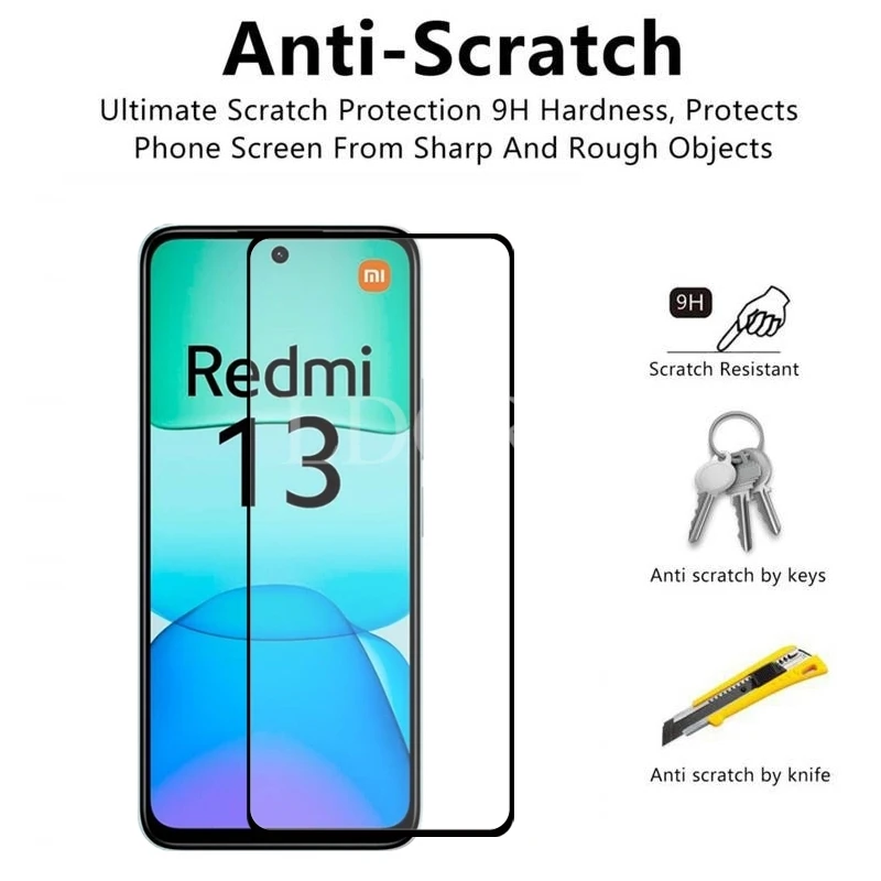 4-Pack Tempered Glass HD Screen Protector Film with Full Glue
