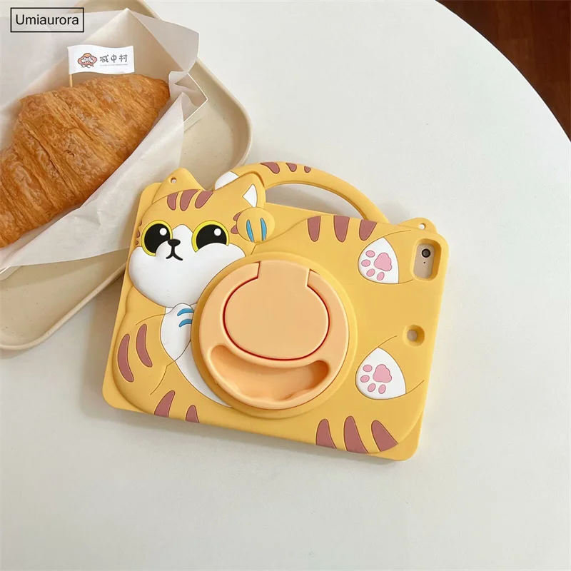Capa de Silicone para Ipad Capa dos Desenhos Animados para Crianças Mini Pro 9.7 11 7th 8th 9th 9th Gen Air 109 2023 2023 - Imagem 5