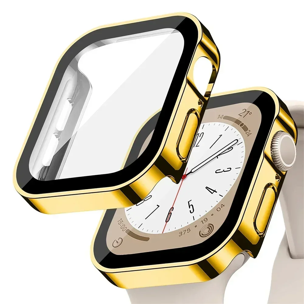 Premium Tempered Glass Protective Cover for Apple Watch - Durable Screen Shield & Band Accessory