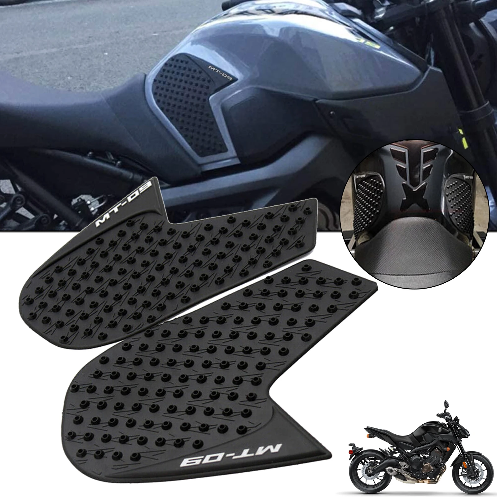 

Motorcycle Tank Traction Side Pad Knee Grip Protective Sticker Cover For Yamaha MT-09 FZ-09 2014 2015 2016 2017 2018 2019 2020