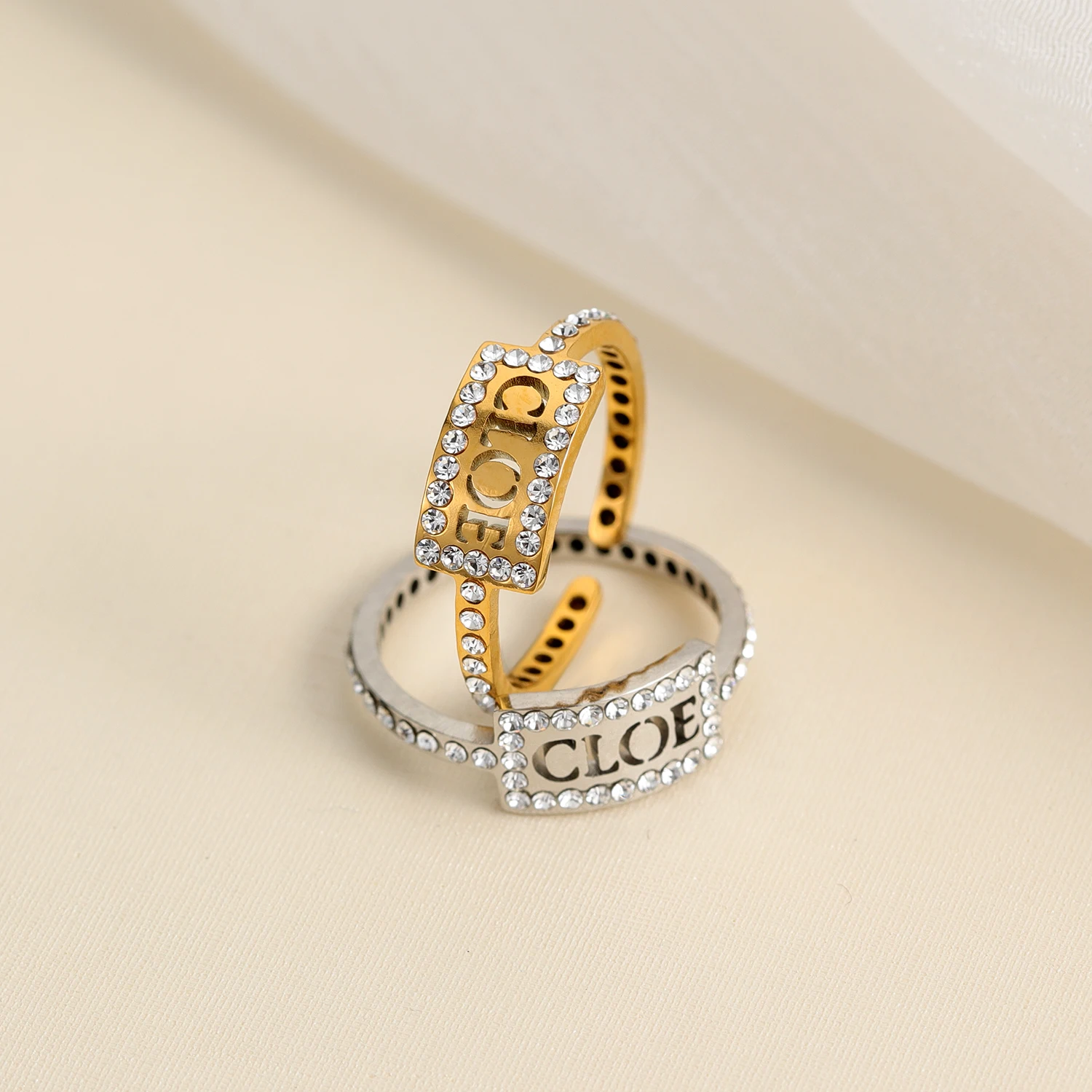 Customize Gold Single Name Ring – Zivi Fashion