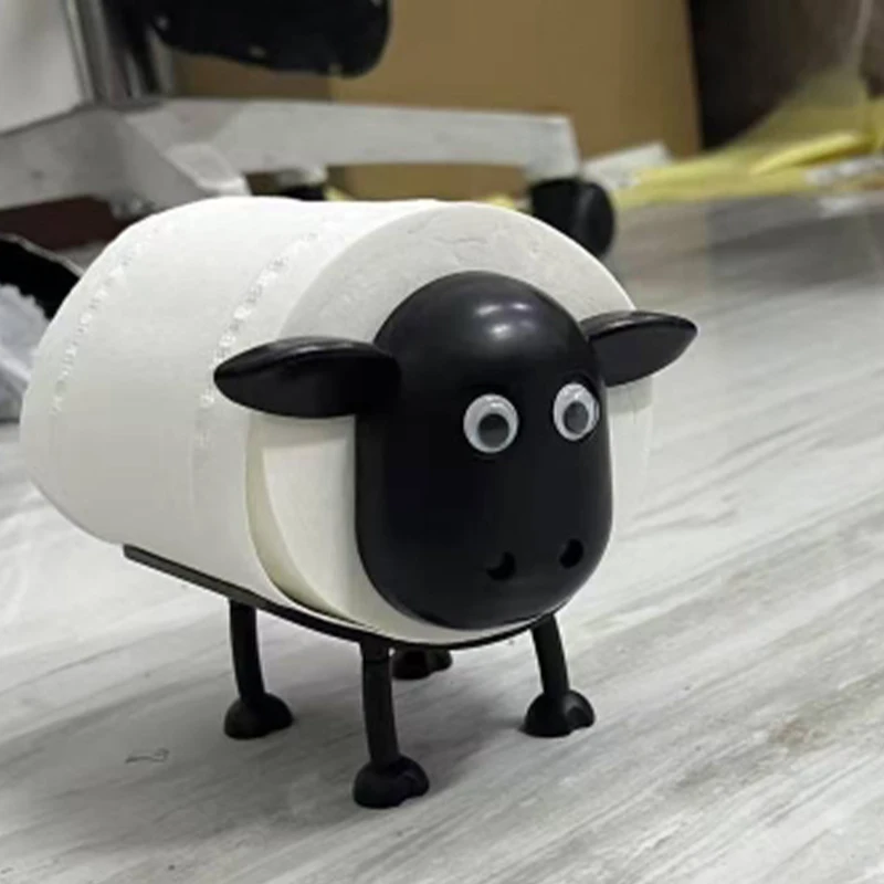 Toilet paper rack toilet paper holder toilet roll holder 3/1PCS sheep toilet roll holder funny toilet paper holder free standing bathroom set black sheep roll rack cute bathroom decor