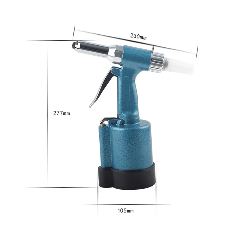 Pneumatic Rivet Gun Set 2.4-5.0MM Professional Strong Pull Type Pneumatic Rivet Tool Hardware Industrial Air Hydraulic Riveter