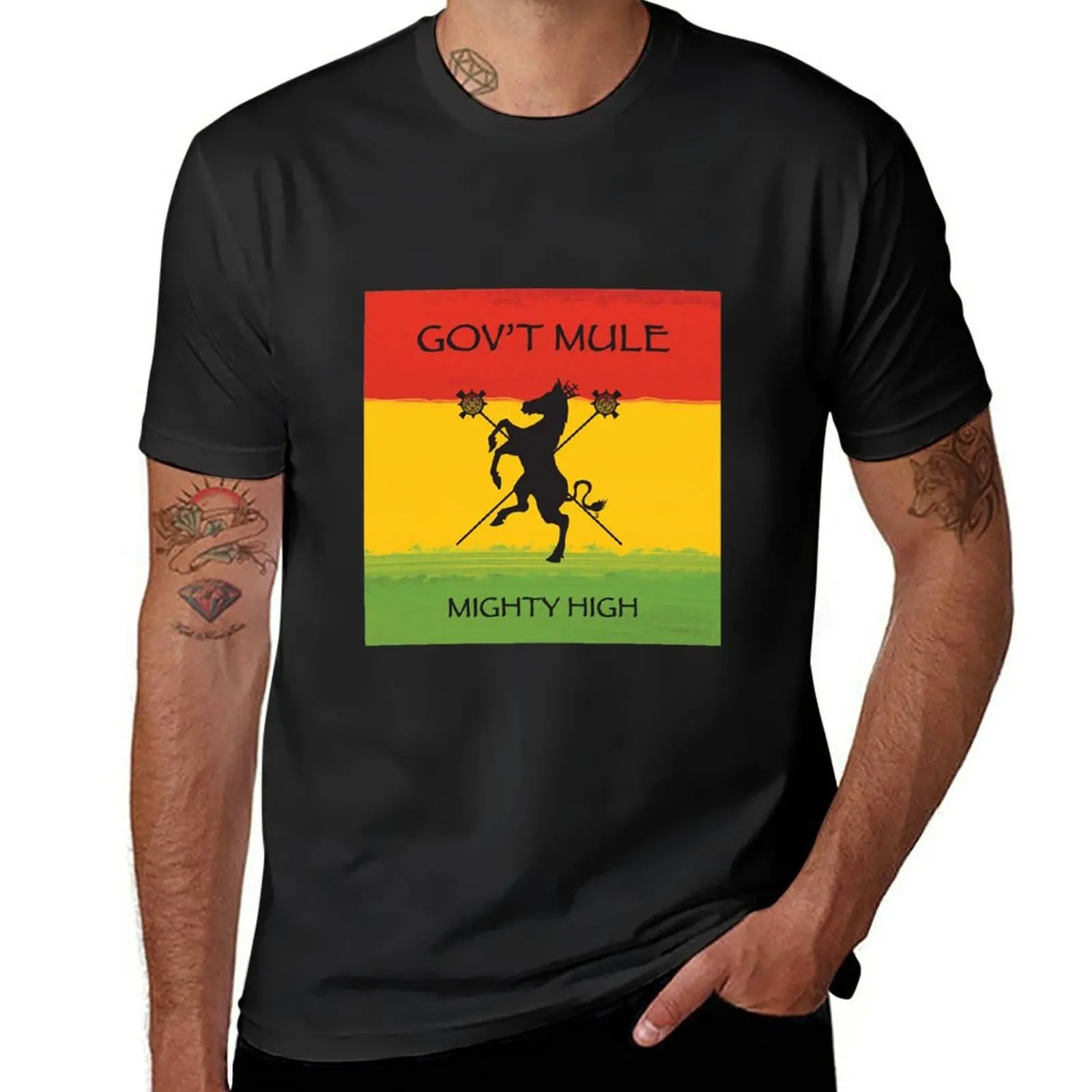 

New Govt-Mule mighty high T-Shirt cute tops vintage clothes Anime t-shirt quick-drying t-shirt mens t shirt graphic