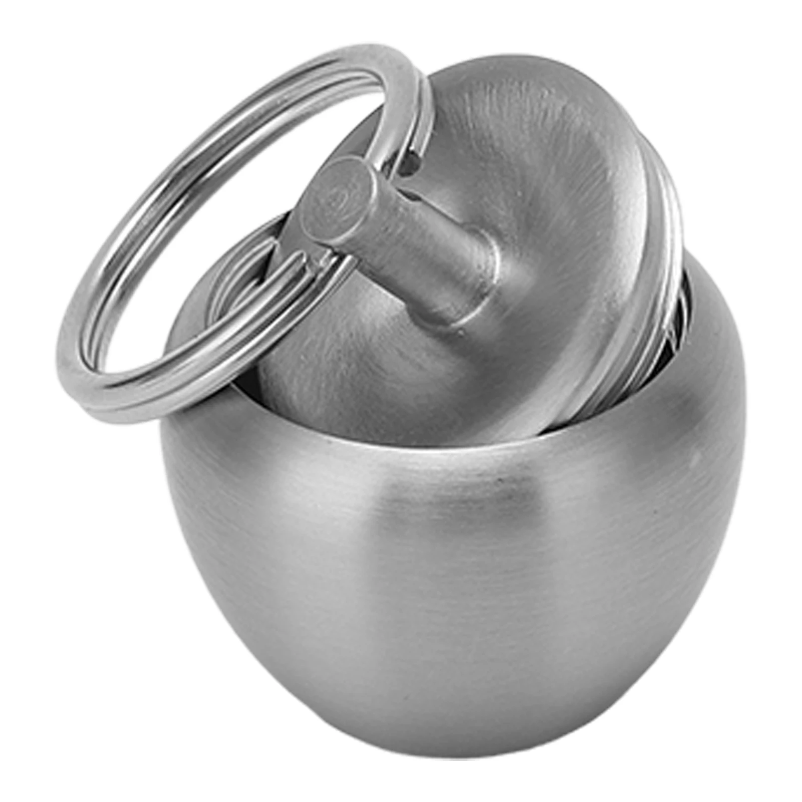 Mini Medicine Jar Shape Stainless Steel Pill Case Drop Resistant For Cinnabar For Safety Charm Buddhist Scriptures pill box