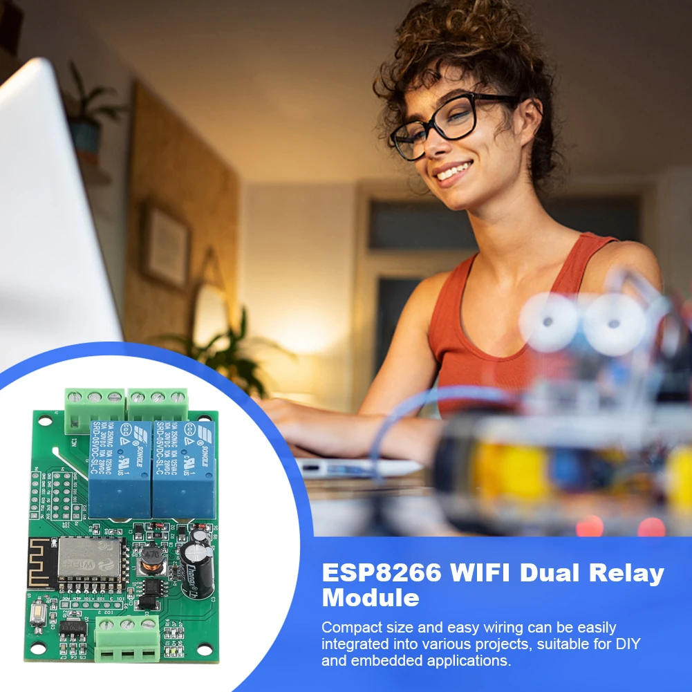 ESP8266 WIFI 스위치 컨트롤러 보드 DC 5V 10A ESP-12F 개발 보드 Arduino 기반 무선 스마트 릴레이 모듈