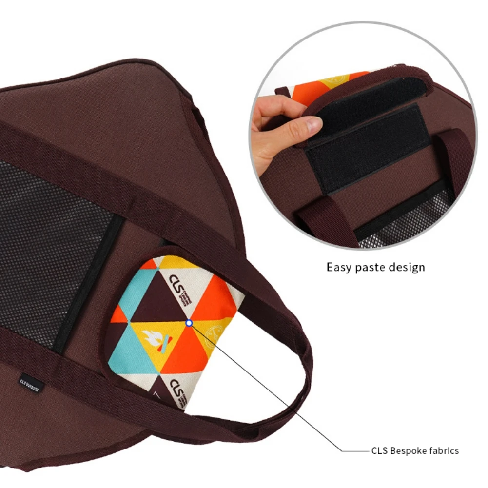 Portable Grill Pan Storage Bag Grill Covers Carry Bag Camping Steaks Grilled Pan Bags Picnic Cookware Pouch Frying Organizer storage bag camping storage bag camping cookware bag