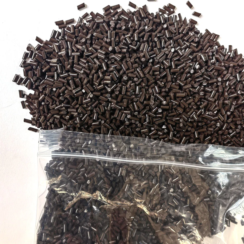 100G-1KG Dark Brown Italian keratin Glue Granule Color For Hot Fusion Hair Extension/I Tip/U Tip