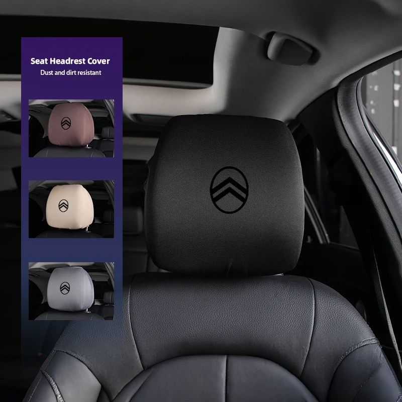 자동차 좌석 머리 받침 보호 커버 Citroen C4 C3 C5 C1 C2 Berlingo Celysee Cactus 용 더러운 방지 베개 보호대 액세서리