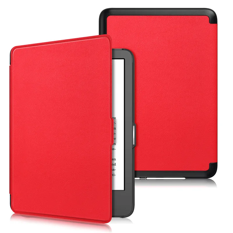Elegant Smart Magnetic Leather Cover - Artistic Design