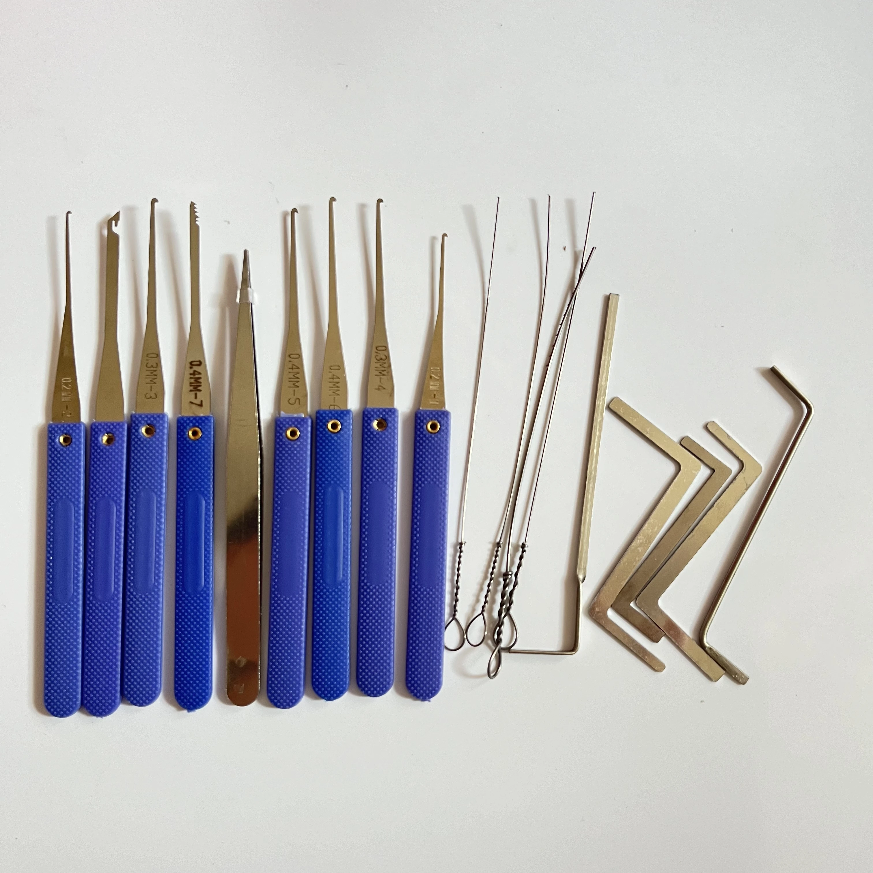 Multi-Purpose Locksmith Extractor & Key Removal Tool Set with Tension Wrench Tools