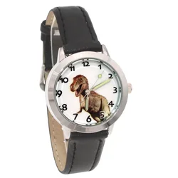 Children watches dinosaur dial cartoon boy watches quartz watch high quality kids casual leather dress watch child girl gift