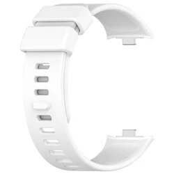 Premium Silicone Watchband with Clear Case for Enhanced Durability - Compatible with Redmi Watch 4 (8 white)