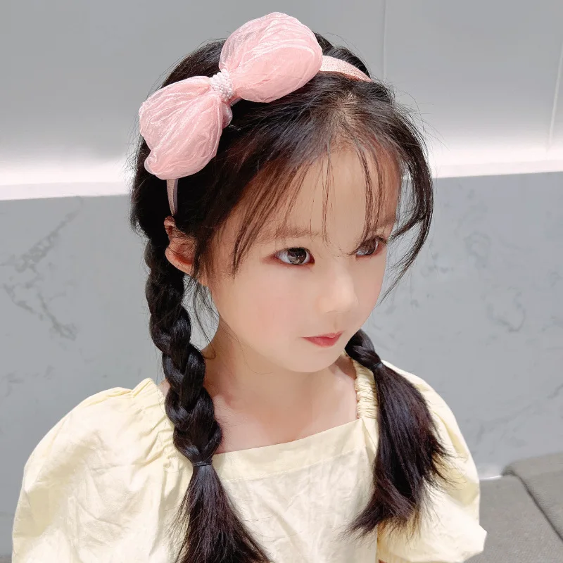 Little Girl  Headband Children's Sweet Princess Wind Pressure Hair Band  Travel Toothed Non-Slip  Kids  Accessories Hairband