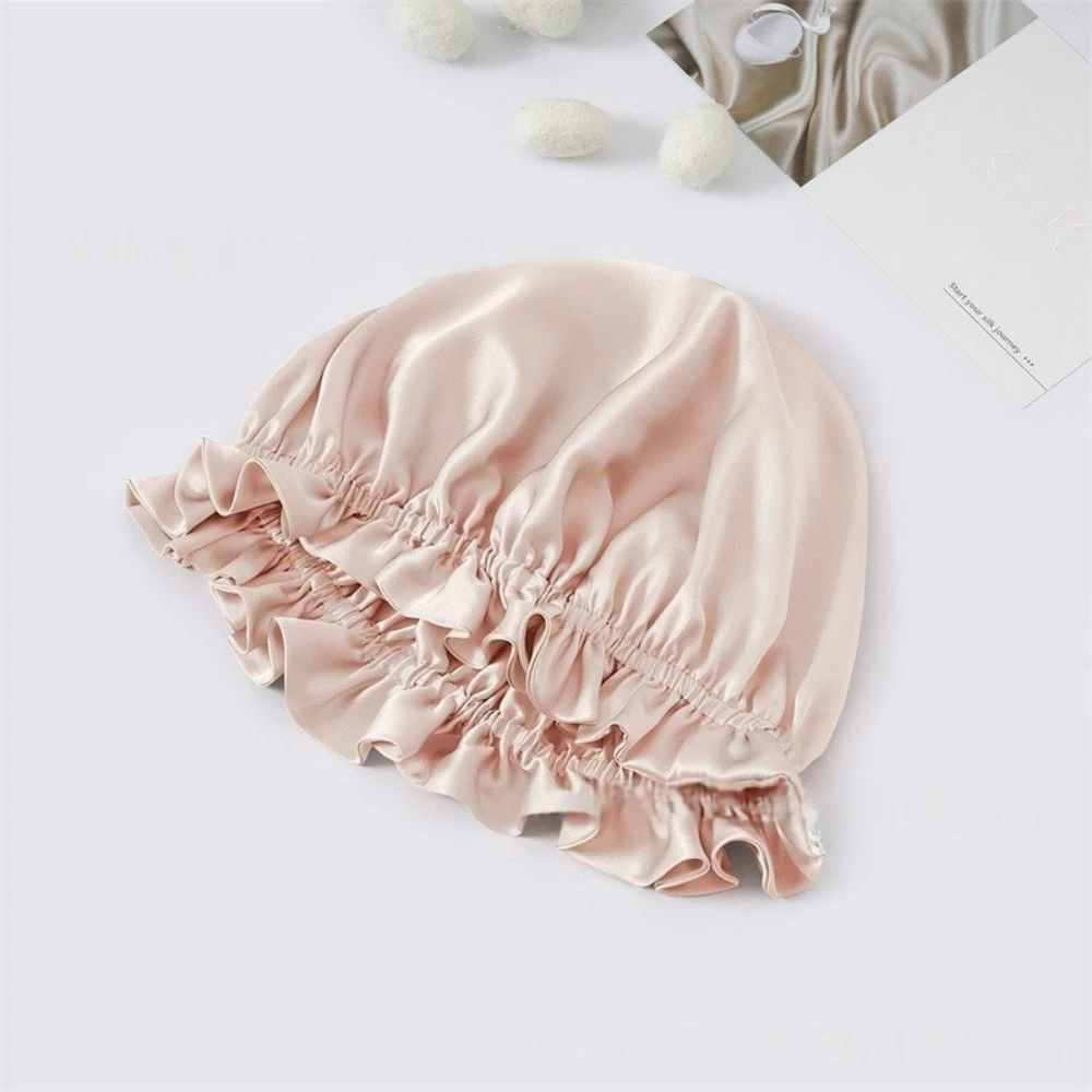 breathable silk bonnet for overnight hair care