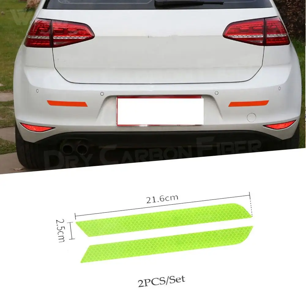 

Universal Car Bumper Reflective Warning Strip Stickers Wheel Rim Eyebrow Warn Light Reflector Protective Sticker Scratch Paster