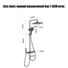 Bathroom Shower Set Ambient Light Piano Button Shower System Set Modern Digital Display Showers Faucet Set Bathroom Accessories 6