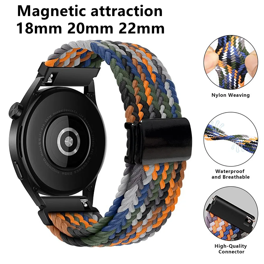 Bracelet Silicone Pour Montre Connectée - Boucle Papillon, Compatible Amazfit Active, Samsung, Garmin