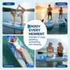Inflatable Stand Up Paddle Board for Adults,450lbs Load Capacity,Non-Slip EVA Deck,Complete Kit with carrying Bag, 335x86x15 cm