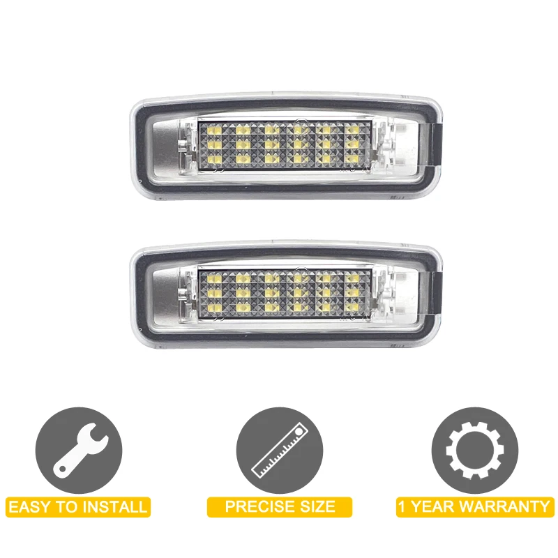 12V LED Number Plate Lamp For Ford Focus MK1 All Models 1998-2005 White License Plate Light Assembly
