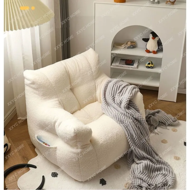 wearable lazy shawl cloak robe blanket winter thicken thermal single person can wear berber fleece blanket 95x70x70cm Large Size Single Lazy Sofa Beige Berber Fleece Soft Comfortable Bean Bag Sofa Living Room Furniture