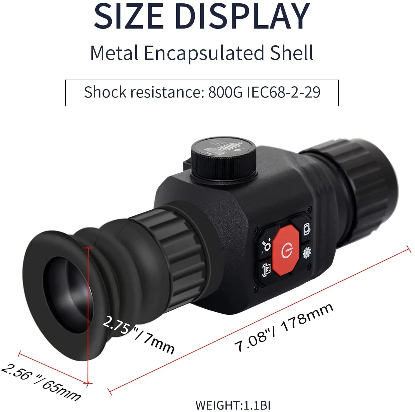 HT-C8 25mm~35mm Lens Digital IR Night Vision Monocular 384x288