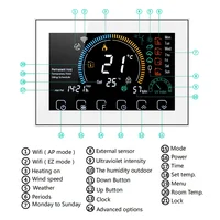 TUYA Wi-Fi Smart Large Colorful Screen Room  Air Thermostat Programmable WIFI for Switch Heating Cooler Bridge Voice Alexa - Image 3