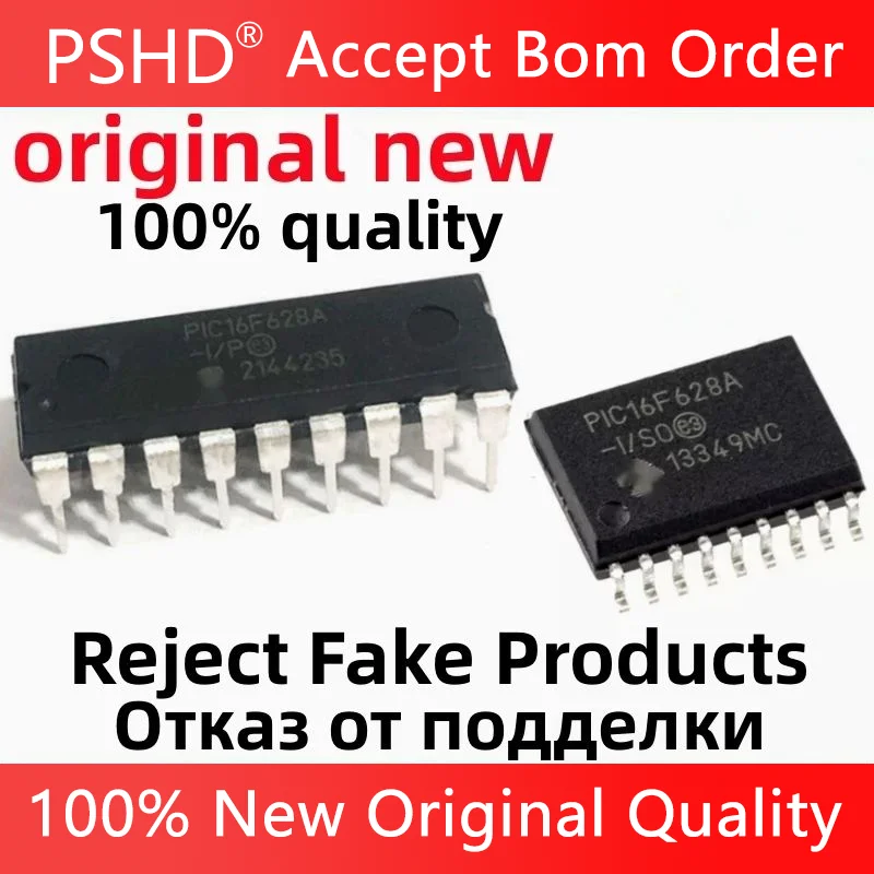 10PZ PIC16F627A-I/P PIC16F627 Flash DIP18 20 MHz Microchip NUOVO - Foto 12