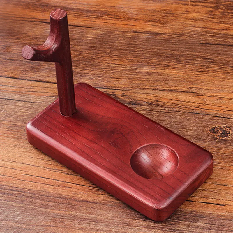 Supporto Per Tubi In Legno Massello Supporto Per Tubo Con Maniglia Verticale In Legno Massello Display Raccordi Per Fumatori A 1 Posizione