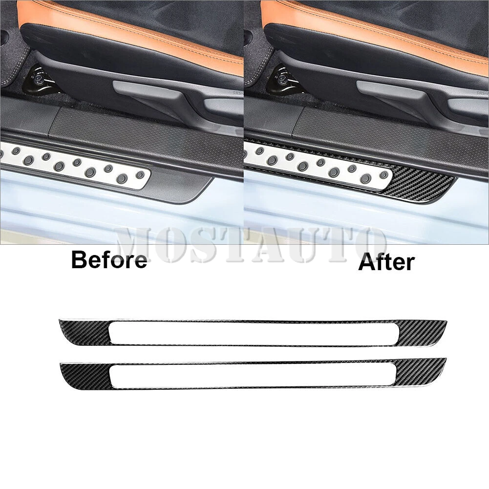 

Для Subaru BRZ Toyota 86, мягкая Накладка на порог из углеродного волокна, 2013-2020, 2 шт. (2 цвета)