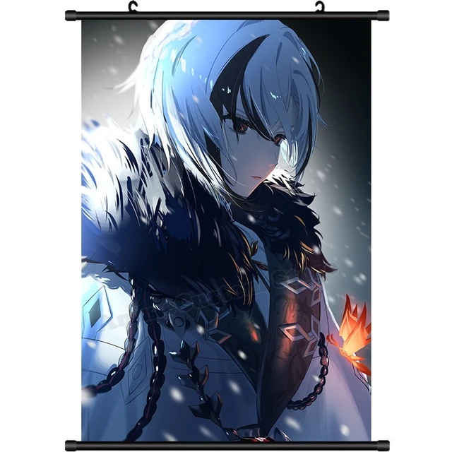 Anime Poster Overlord Momonga Clementine Wall Scroll Painting Art 105x40cm  Art Prints Home Room Decoration - Painting & Calligraphy - AliExpress