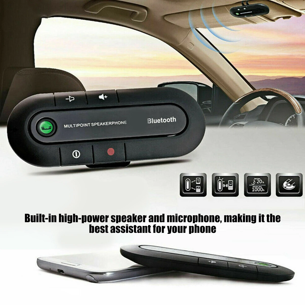 FM Transmitter Car Bluetooth Speaker 